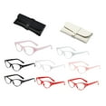 thumbnail image 4 of 8 gafas de diamantes de imitación de los años 50, lentes transparentes , salto de calcetines, carnaval y videojuegos., 4 of 7