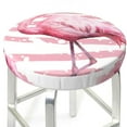 thumbnail image 3 of Daiia Flamingo Stool Covers Round,Round Bar Stool Covers Waterproof Bar Chair Covers Washable Stool Cushion Slipcover for 12-14 Inch Chair-14 inch, 3 of 7