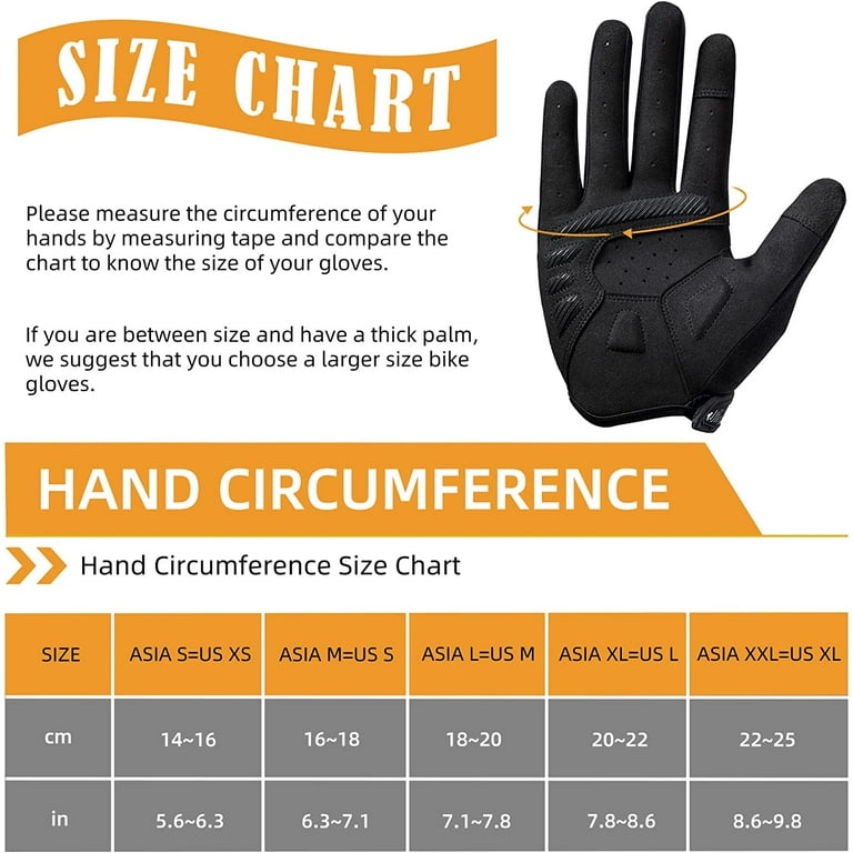 ROCKBROS Full Finger Cycling Gloves | Touchscreen Compatible | MTB Sports Gloves In 2 Color Options
