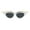 White Gold, variant on Women's Oval Cat Eye Sunglasses Metal Pointy Top Accent UV400 White Gold
