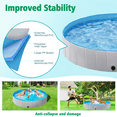 thumbnail image 3 of Alden Design Foldable Pet Pool for Garden Yard, 4XL, Gray, 3 of 6