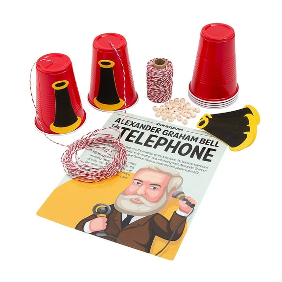 STEM Inventors Telephone Activity Learning Challenge Craft Kit - Makes 12