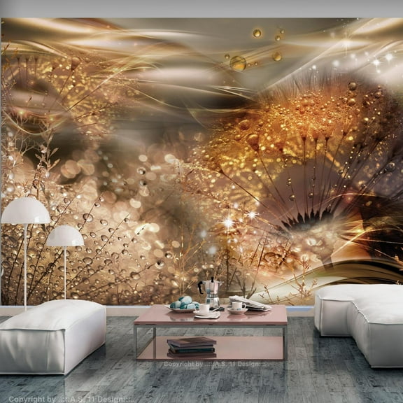 Tiptophomedecor Floral Wallpaper Wall Murals - Dandelion Fantasy
