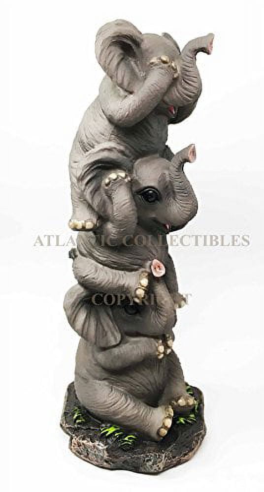 Pachyderm Friends Funny See Hear Speak No Evil Elephants Figurine Decor  Sculpture Safari Elephant Lovers