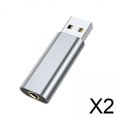 thumbnail image 1 of Adaptador de conector de audio CUTICAT 2xUSB a 3,5 mm Tarjeta de sonido externa, 1 of 8