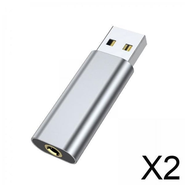 Adaptador de conector de audio CUTICAT 2xUSB a 3,5 mm Tarjeta de sonido externa