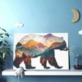 thumbnail image 6 of 12x18 inch Canvas Painting Poster Bears And Mountains,Men Room Decor,Home Living Room,Bedroom,Study Wall Hanging Decor Oil Painting Canvas,For Bears Lover Gift,Funny Bears & Mountains Prints, 6 of 6