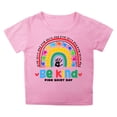 thumbnail image 1 of MEZZALL T-Shirt Col Rond Unisexe pour Enfants Garçons Filles Tout-Petits, Rose, 6-7 Ans, 1 of 4