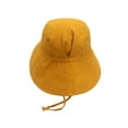 thumbnail image 5 of ZHOGXU Toddler Bucket Hat Solid Color Sun Protection Wide Brim Adjustable Caps For Outdoor Beach Shade Sports,Gold,2-7 Years, 5 of 9