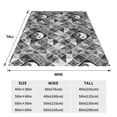 thumbnail image 3 of Bingfone Yin Yang With Black And White Print Flannel Fleece Blanket Throw Blanket for Bed,Sofa,Couch,Travel,Camping(80"x60" ), 3 of 8