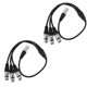 thumbnail image 1 of KAKOWELY 2Ud Adaptador Divisor De Micrófono Xlr 1 A 3 Con Cable Aislado Para Grabación Profesional Negro, 1 of 8