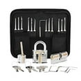 thumbnail image 1 of Kit de Crochetage, Kit de Crochetage 24 Pcs, Outils d'Entraînement avec 4 Serrures Transparentes, 1 of 4