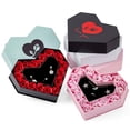 thumbnail image 1 of Fiudx Caja de Regalo En Forma de Corazón para San Valentín, Elegante Expositor de Rosas de Jabón, Empaque de Joyería de Alta Gama, Caja de Recuerdo para Anillos, Collares y Pulseras, Idea de Regalo R, 1 of 7
