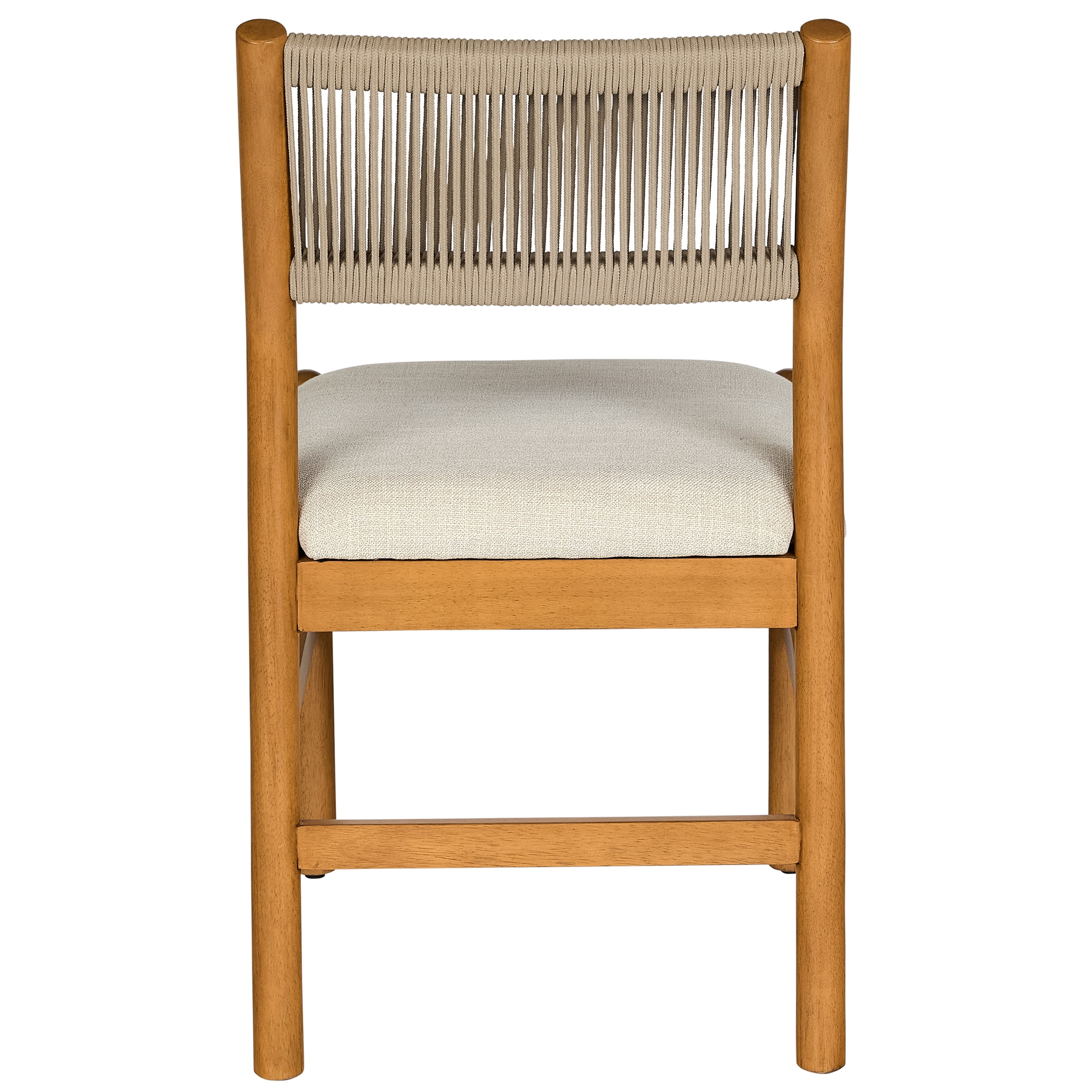 Better Homes & Gardens Lillian Fluted Dining Chairs Set of 2, Light Honey and Cream Upholstery