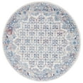 thumbnail image 3 of SAFAVIEH Brentwood Pompeii Geometric Area Rug, Ivory/Blue, 6'7" x 6'7" Round, 3 of 12