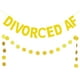 thumbnail image 1 of 2 unids divorciado AF divorciado party decorativo brillante banners fiesta de fiesta (dorado), 1 of 6