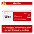 thumbnail image 4 of Canon Toner Cartridge 069 H Cyan, 4 of 6