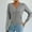 Gray, variant on Black Womens Sweater Long Sleeve Button up Cardigan Solid Lightweight V-Neck Cardigans Womens Cardigan Sweaters M