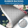 thumbnail image 4 of Pioneer Flower Floral Print Pattern Bathroom Rugs Sets 3 Piece,Toilet Cover Set,Absorbent Non Slip Bathroom Mats Sets with U-Shaped Contour Rug Toilet Rug Set, 4 of 5