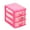 Pink, variant on EGYMEN Mini Plastic Organizer with 7 Clear Drawers, Small Storage Drawers Containers for Desk, Counters, Cabinets, Pink