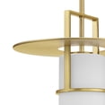 thumbnail image 5 of Progress Lighting Mystic 1-Light Pendant, Steel, Brushed Bronze, Etched White Glass Shade, 5 of 13