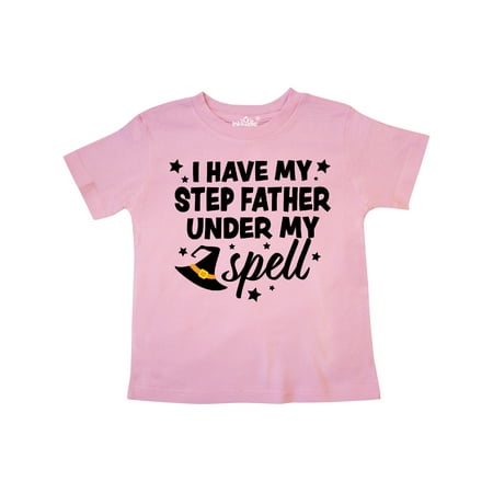 

Inktastic I Have My Step Father Under My Spell with Cute Witch Hat Gift Toddler Boy or Toddler Girl T-Shirt
