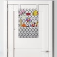 thumbnail image 2 of Quatrefoil Hanging Pocket Organizer, Moroccan Monochrome Lattice Symmetrical Classic Lines Motif Print, Printed Polyester Storage Bag with Pockets, 14" x 20", Charcoal Grey and White, 2 of 2