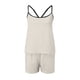 thumbnail image 3 of MKLEKYY Short Deportivo Mujer Casual Color Sólido Suspender Chaleco Pantalones Cortos Pijamas para El Hogar conjunto de Pantalones de Pijama, 3 of 4