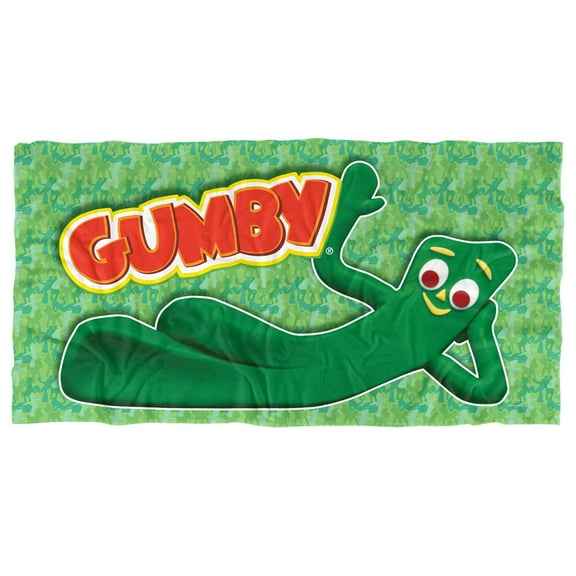Gumby Chilling Officially Licensed Beach Towel 30' X 60'