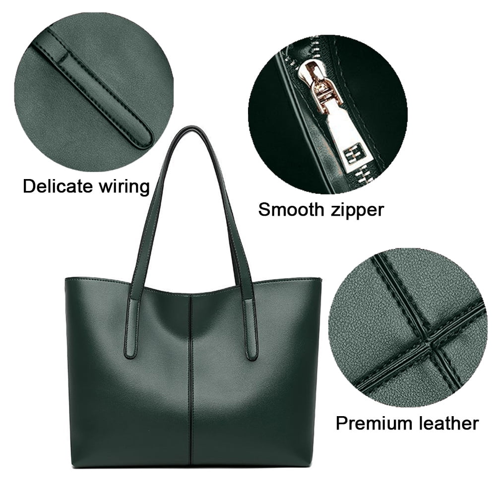 Genuine Leather Purses and Handbags for Women Tote Top Handle Shoulder Hobo Bag Satchel Ladies Bags,green，G127955