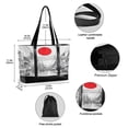 thumbnail image 2 of FORMRS Canvas Laptop Tote Bag for Women with 15.6" Computer Compartments Shoulder Handbag, White Streets, 2 of 7