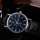 thumbnail image 1 of Reloj de cuarzo para hombre, reloj de pulsera analógico de aleación de cuero y cuarzo para hombre., 1 of 2