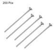 thumbnail image 3 of Uxcell 200Pcs Flat Head Pins for Jewelry Making 35mm Brass Flat Head Pins Jewelry Head Pins 20 Gauge, 3 of 5