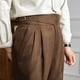thumbnail image 4 of Pantalones largos de moda para hombre, casuales, de color sólido, con bolsillos y cremallera, cintura elástica, de poliéster., 4 of 7