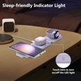 thumbnail image 6 of YIYUN Travel 3-in-1 Fast Wireless Charging Station – Foldable Charger for Galaxy S25/S24/S23, Watch Series, and Buds., 6 of 7