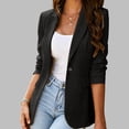 thumbnail image 6 of Resicozy Suit Jacket for Women Business Casual Blazers Office Work Jackets Long Sleeve Open Front Jacket Travel Blazer Gray S, 6 of 10
