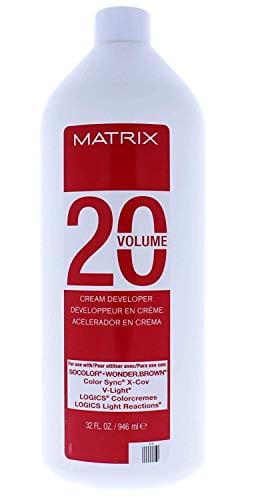 Matrix Cream Developer (w/Sleek Tint Brush) Haircolor Dye Univeral Creme  Developer Peroxide Hair Color for SoColor, Color Sync, So Color (20 Volume  / 6% - 16 oz) 