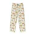 thumbnail image 4 of Goofa Cartoon Corgi Printed Soft Pajama Pants for Men, Wide Leg Comfy Casual Lounge Yoga Pants-, 4 of 9