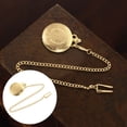 thumbnail image 3 of MasteelfCA Pocket Watch Retro Carved Necklace Accessory Alloy Pocket Watch Golden Color, 3 of 7