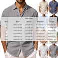 thumbnail image 3 of REZUOFI Mens Linen Short Sleeve Lapel T Shirt Solid Pocket Breathable Casual Loose for Summer Sports Daily, 3 of 8