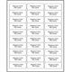 thumbnail image 3 of Etiquetas de 30 unidades 3000 pegatinas 100 hojas 2,625 x 1 Etiquetas de dirección FBA Etiquetas de envío blancas para impresoras láser y de inyección, 3 of 3