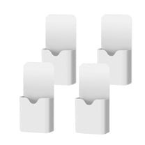 4 Pieces Magnet Pen Holder Dry Erase Magnetic Marker Holder Whiteboard Magnetic Holders Pencil Cup Refrigerator Storage Organizer for Office Home Whiteboard Locker Fridge, White