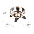 thumbnail image 3 of Ergonomic Elevated Cat Bowls Raised Stainless Steel Pet Feeding Dishes with Non‑slip Stand Detachable 2‑pack Food Water Bowls for Indoor Cats Small Dogs, 3 of 5