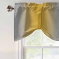 thumbnail image 5 of Yellow Grey Ombre Tie Up Window Valance Gradient Color Tie-up Valance for Kitchen Windows Adjustable Small Curtain Balloon Shades for Kitchen Bathroom Cafe 60x18inch, 5 of 9
