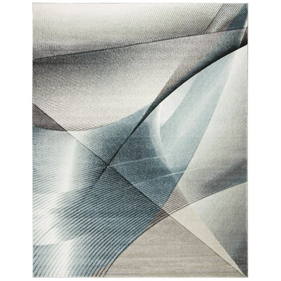 Safavieh Hollywood Celandine Abstract Runner Rug, Gray/Teal, 2'3" x 12'