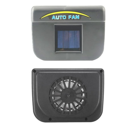 As Seen On TV Auto Fan Solar Powered Air Ventilation System fits any Car Window - Black