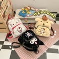thumbnail image 3 of Mochilas de felpa Kawaii con dibujos animados de Melodies Cinnamorolls Kuromis, bolso de hombro de Hello Sanrios Plushies, bolsa de peluche para gatitos, regalos para niñas, 3 of 4