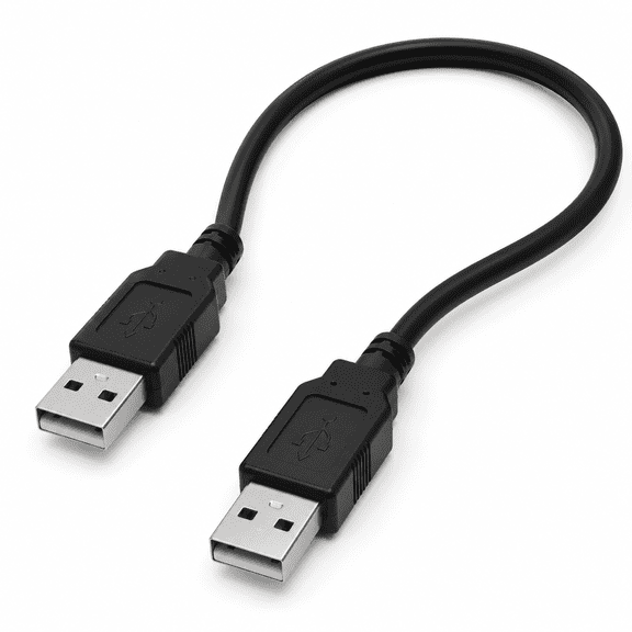 USB to USB Cable 6ft USB A to A Male to Male USB 2.0 Cable Data Transfer USB Cord for Laptop,PC,USB Hub,Hard Drive,Laptop Cooler - Black