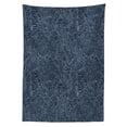 thumbnail image 3 of Ambesonne Navy and Teal Tablecloth Rectangular Table Cover, Abstract Flourish, 60"x90", Baby Blue and Navy Blue, 3 of 4