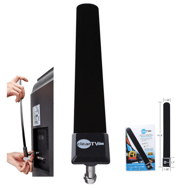 Clear TV Key Digital Indoor Antenna Stick Pickup More Channels with